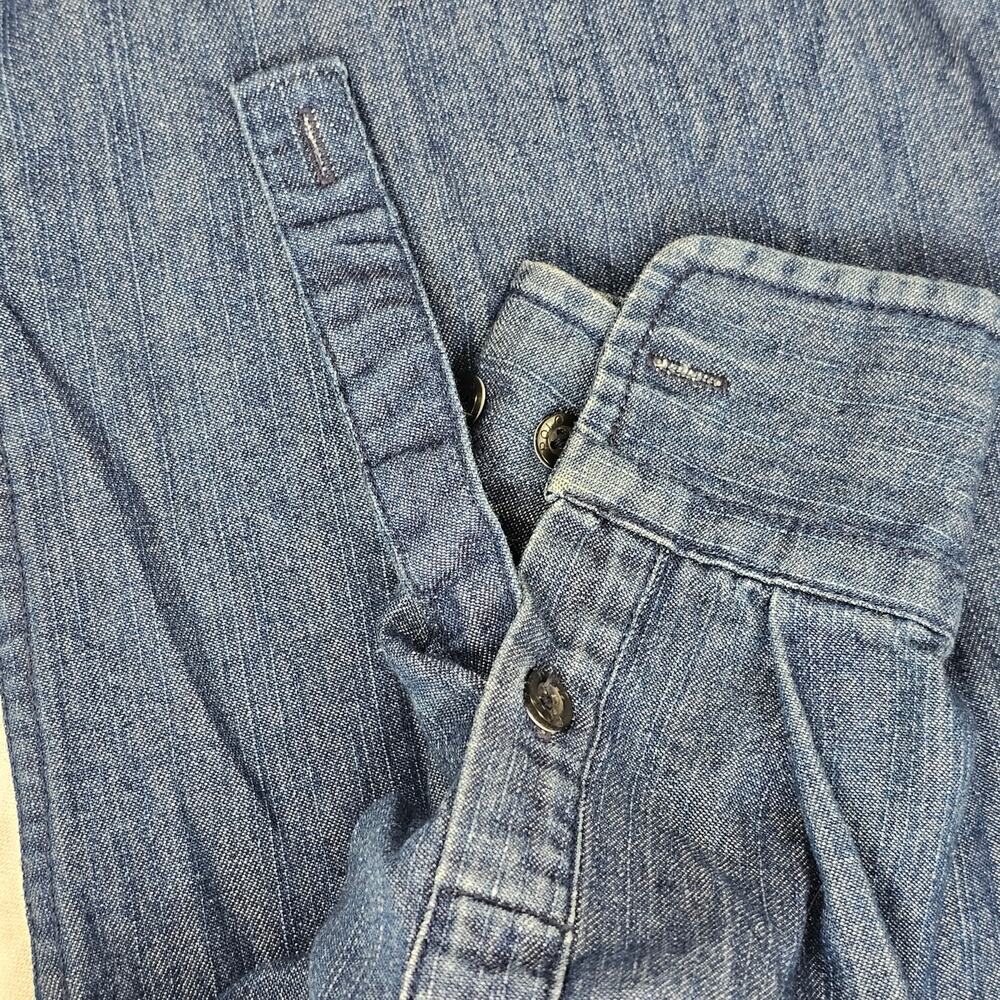 Polo Ralph Lauren denim men's shirt preppy traditional casual dark Medium - Picture 7 of 9